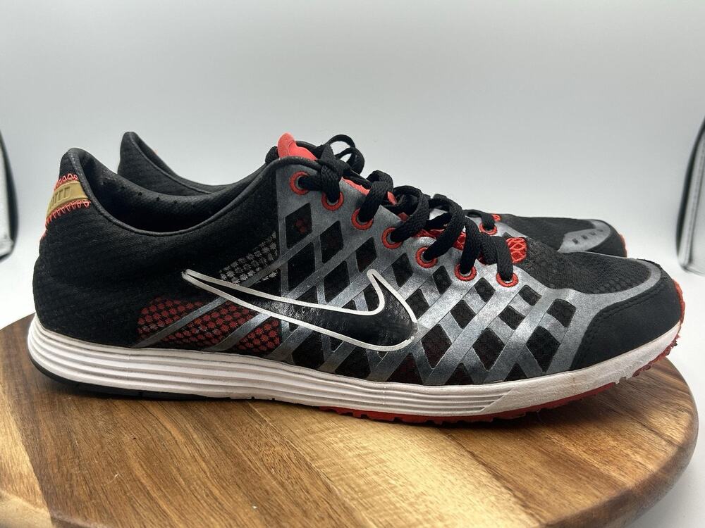 Nike LunarSpider Shoes Mens Size 10 Black Red Running Athletic Basketball 454071